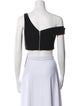 Nicholas Silk Asymmetrical Crop Top