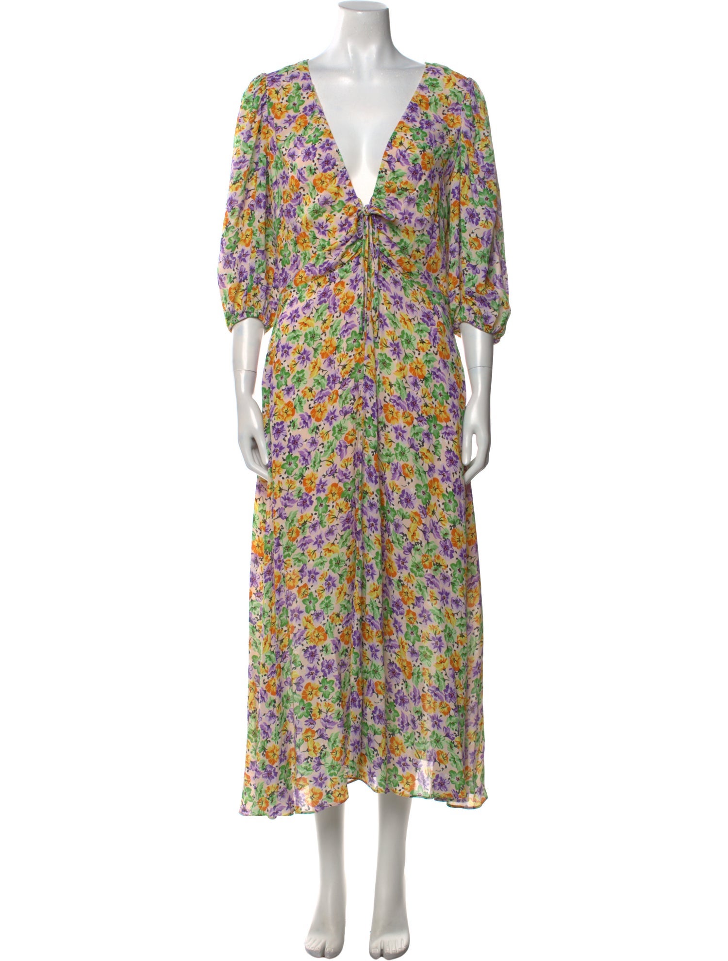 Nicholas Floral Print Long Dress