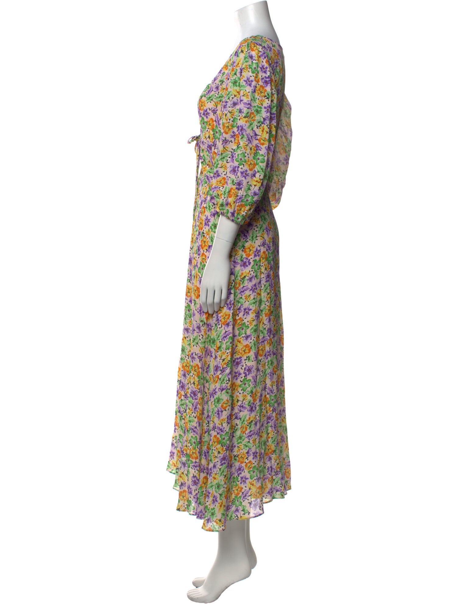 Nicholas Floral Print Long Dress