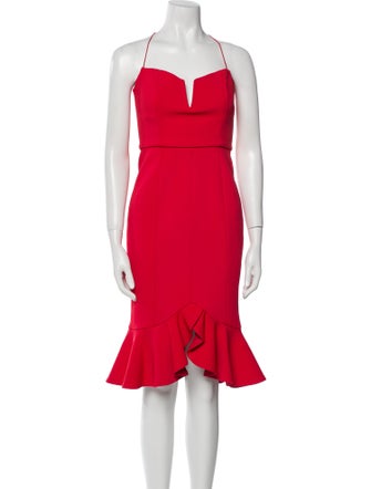 Nicholas Halterneck Knee-Length Dress