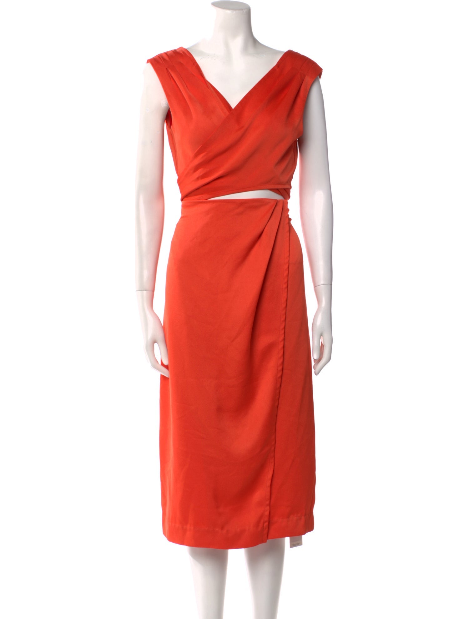 Nicholas V-Neck Midi Length Dress