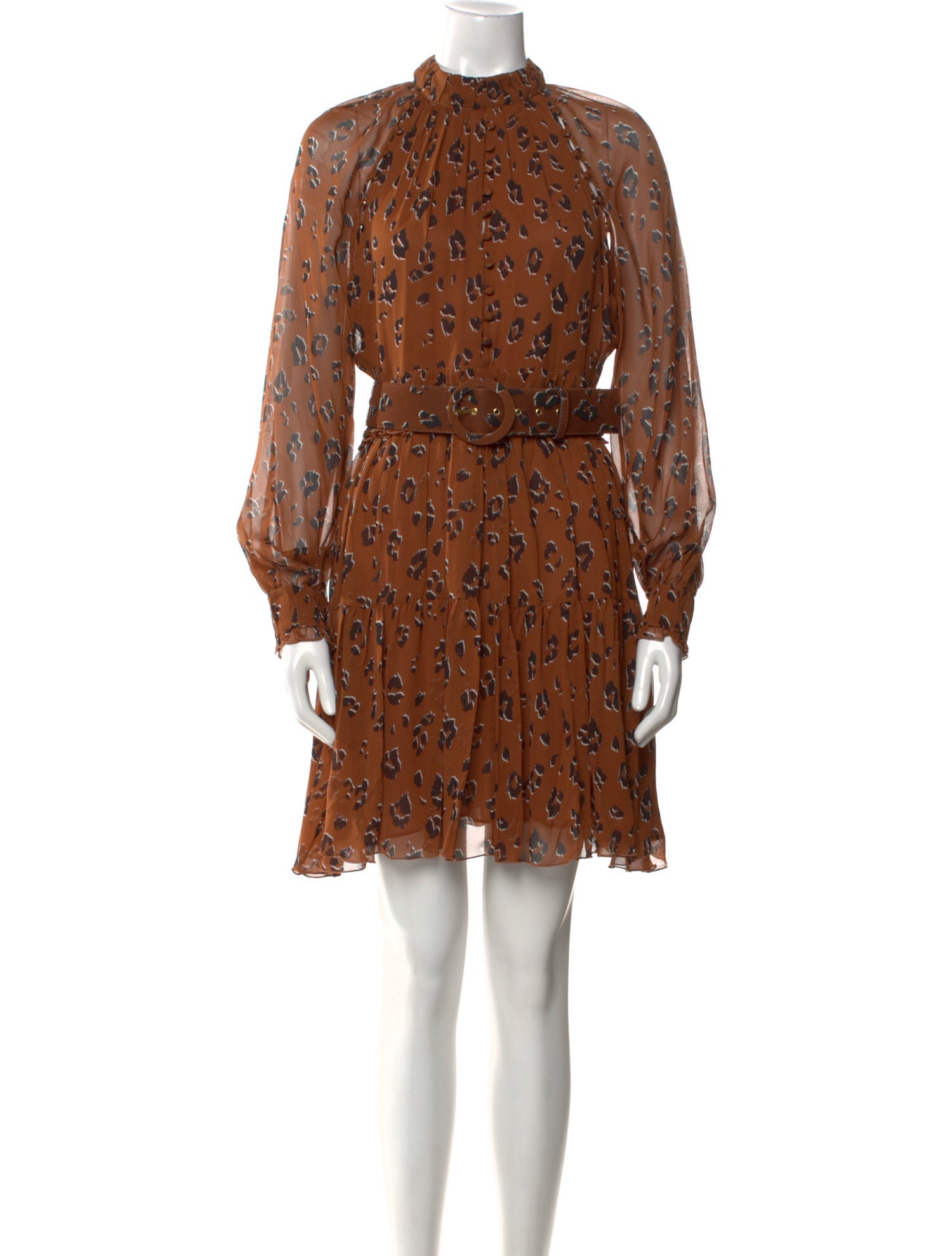 Nicholas Animal Print Knee-Length Dress