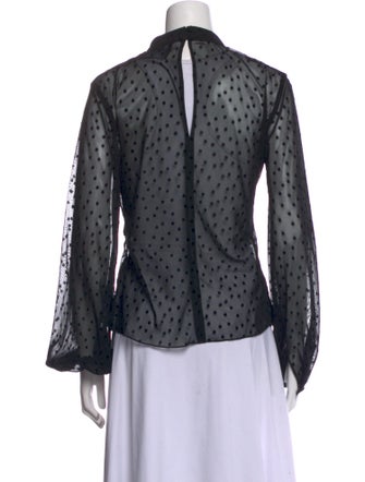 Nicholas Polka Dot Print V-Neck Blouse