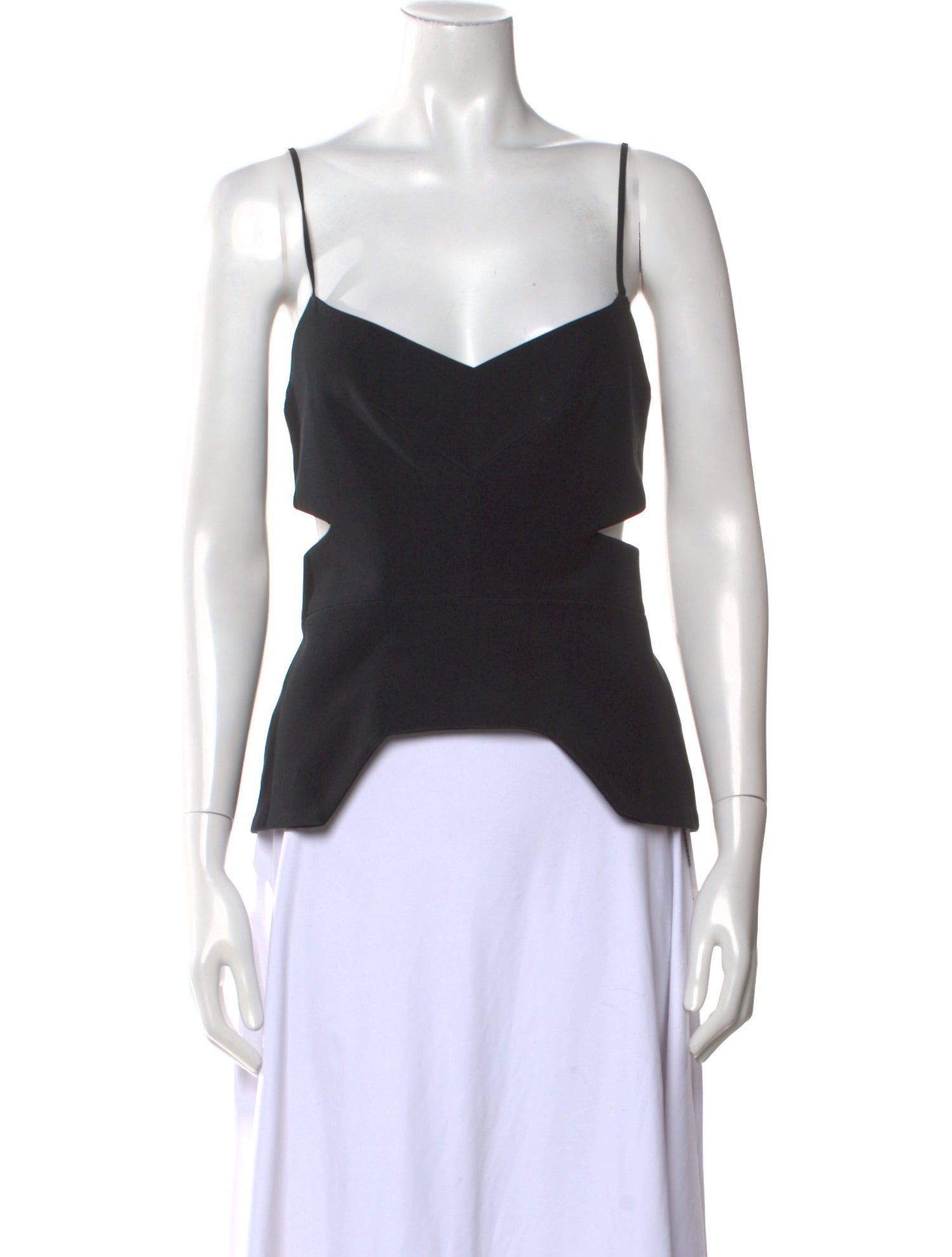 Nicholas V-Neck Sleeveless Crop Top