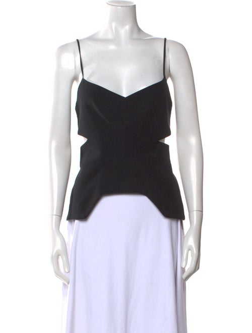 Nicholas V-Neck Sleeveless Crop Top