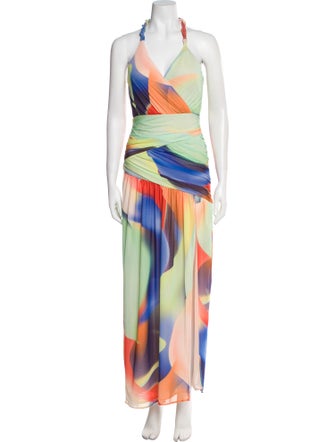 Nicholas Printed Long Dress