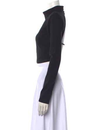 Nicholas Turtleneck Long Sleeve Crop Top