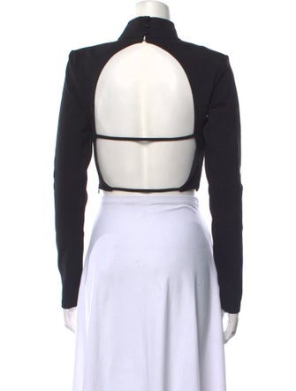 Nicholas Turtleneck Long Sleeve Crop Top