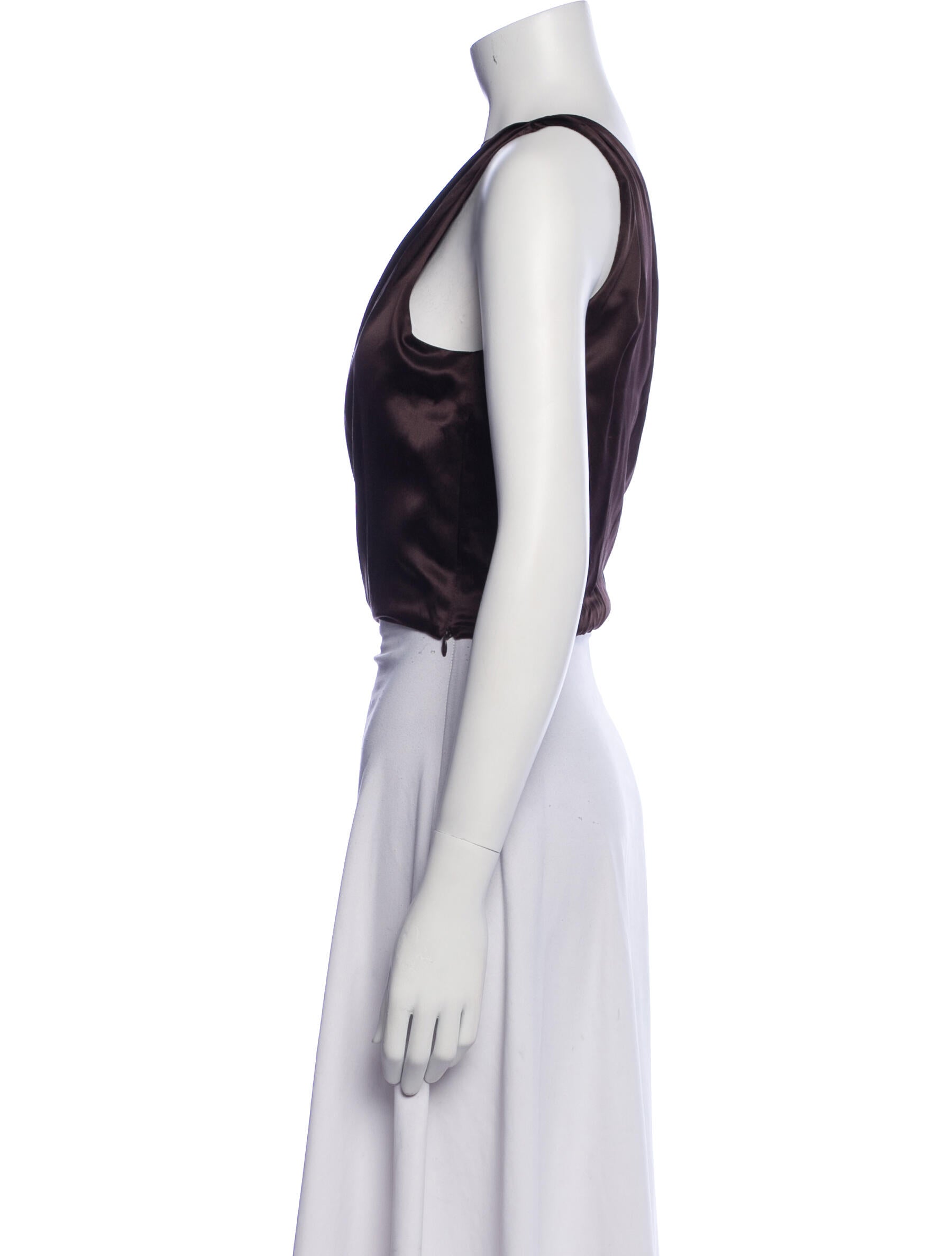 Nicholas Silk Halterneck Crop Top w/ Tags