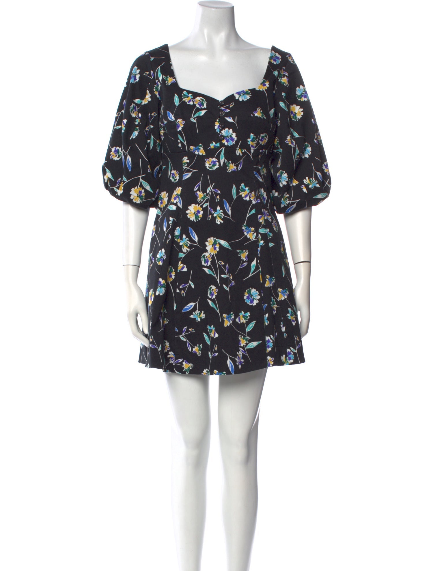 Nicholas Floral Print Mini Dress