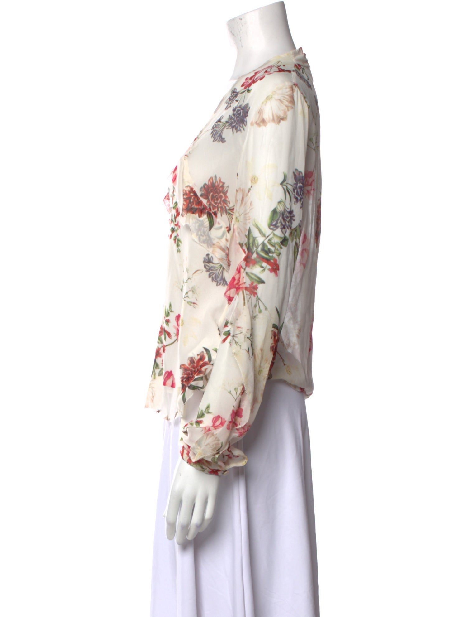 Nicholas Silk Floral Print Blouse