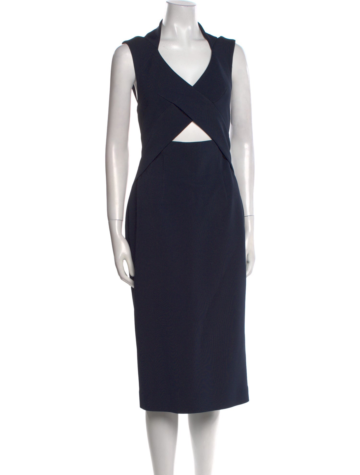 Nicholas V-Neck Midi Length Dress w/ Tags