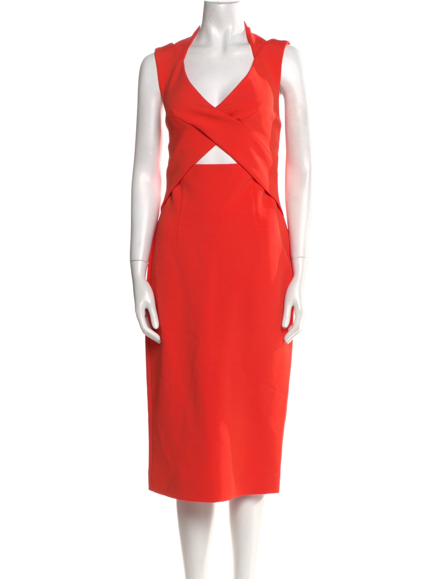 Nicholas V-Neck Midi Length Dress