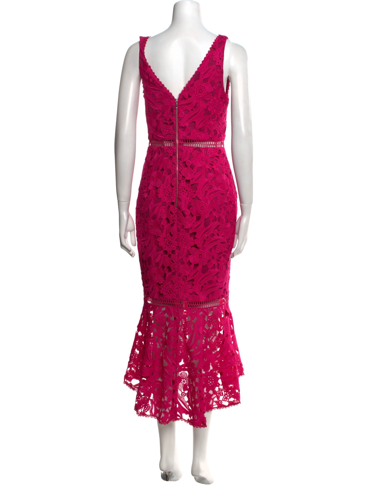 Nicholas Lace Pattern Long Dress