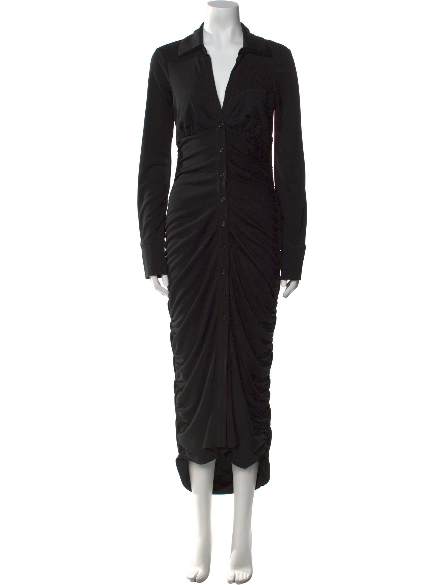 Nicholas V-Neck Midi Length Dress