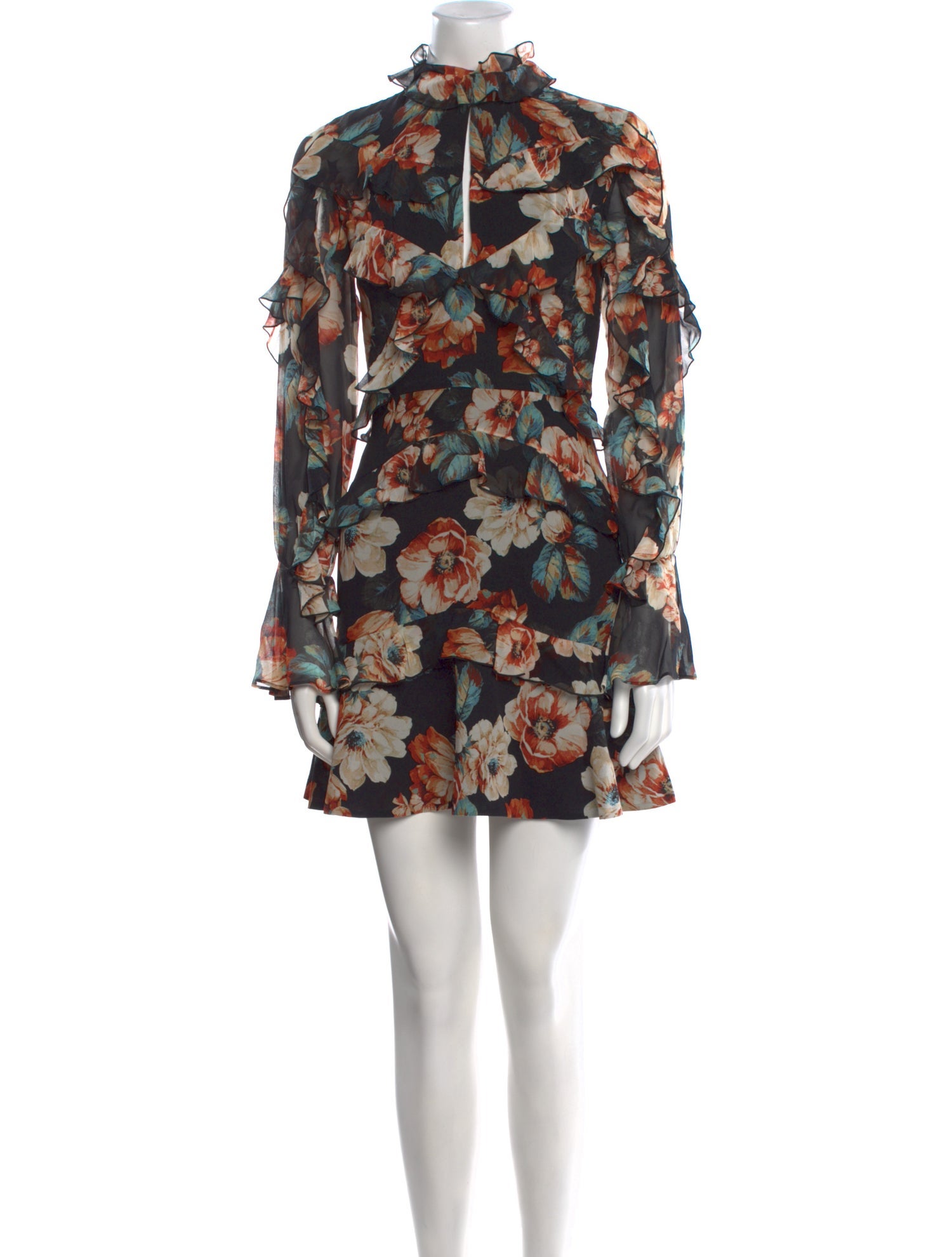 Nicholas Floral Print Mini Dress