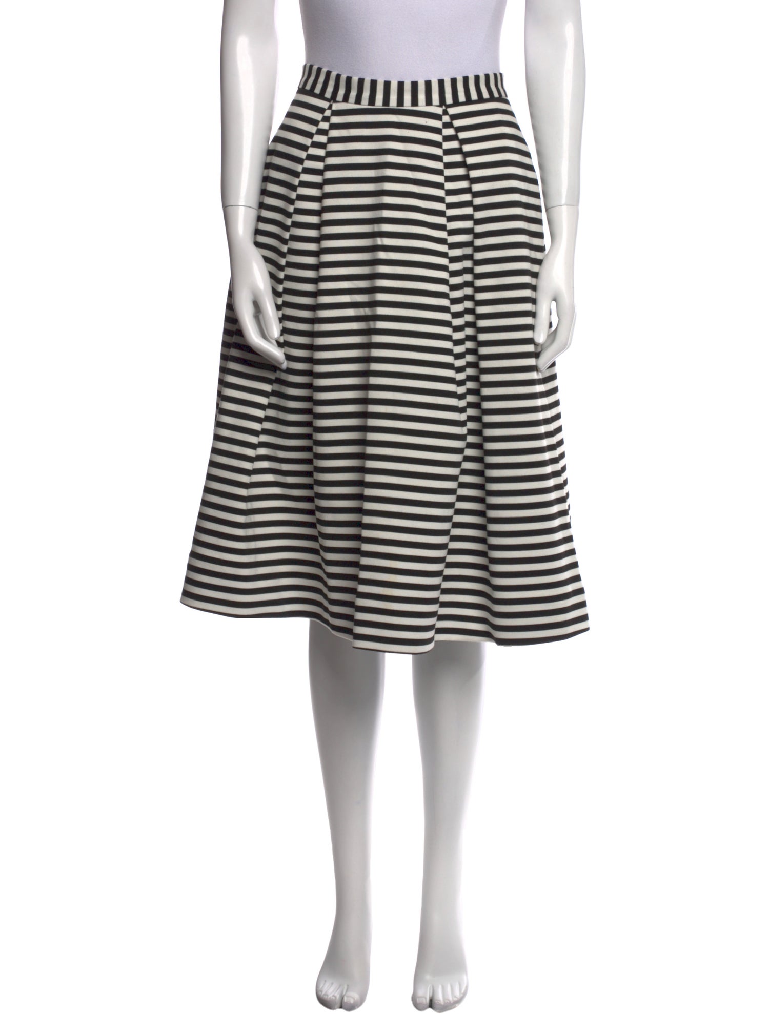 Nicholas Striped Knee-Length Skirt