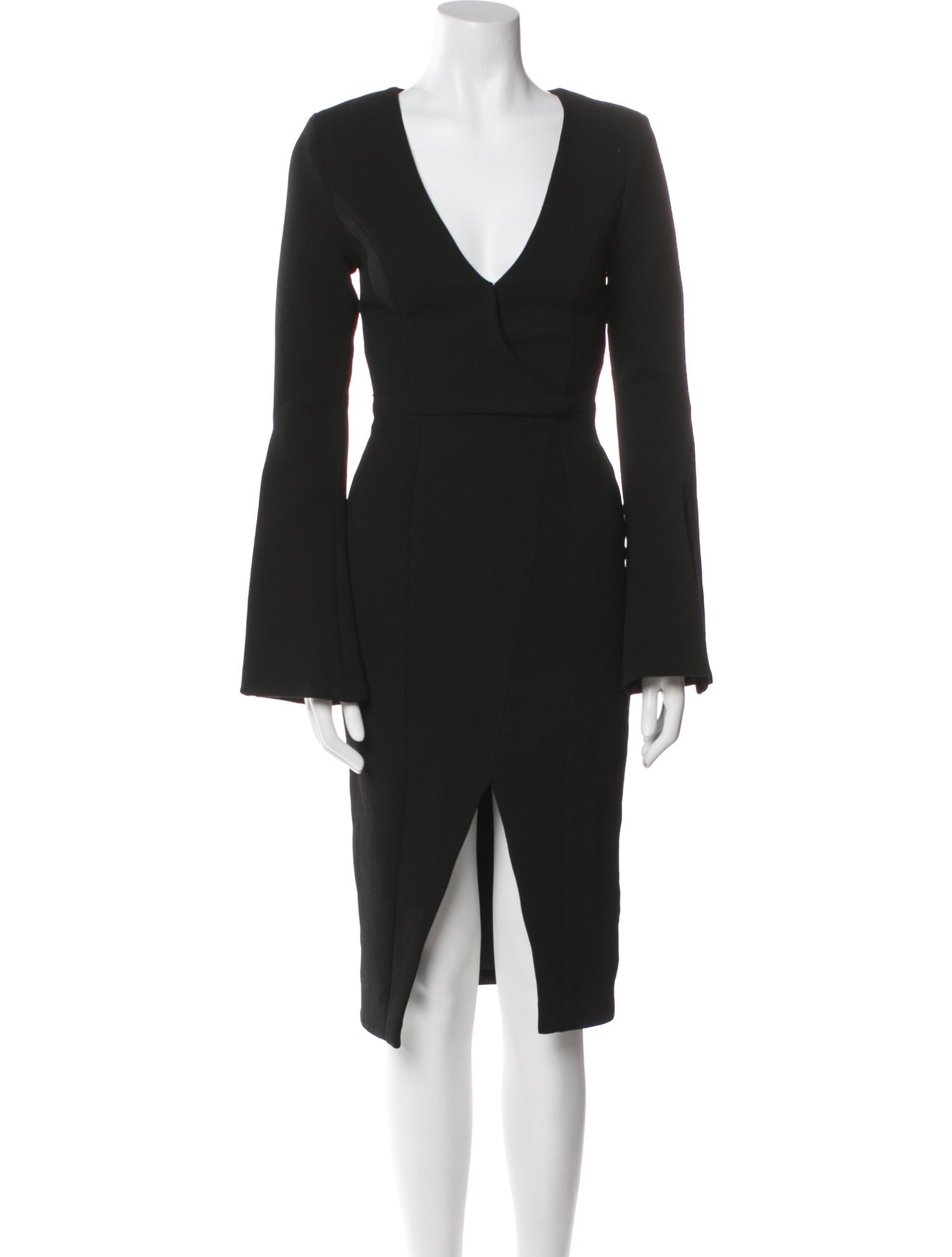 Nicholas V-Neck Knee-Length Dress