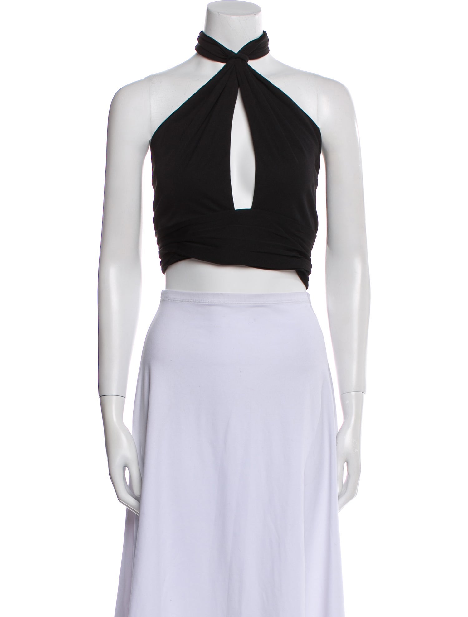 Nicholas Halterneck Sleeveless Crop Top