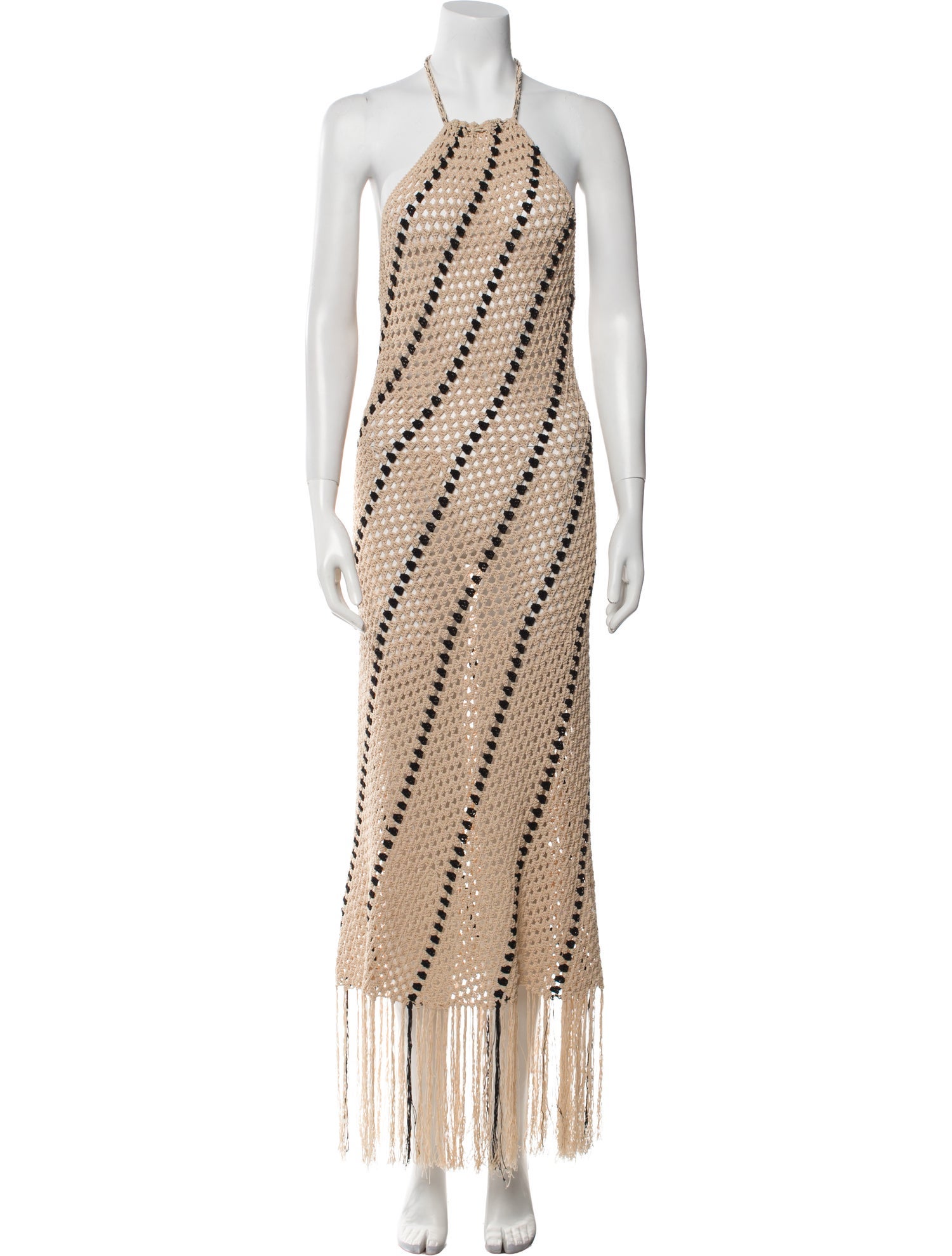 Nicholas Striped Midi Length Dress