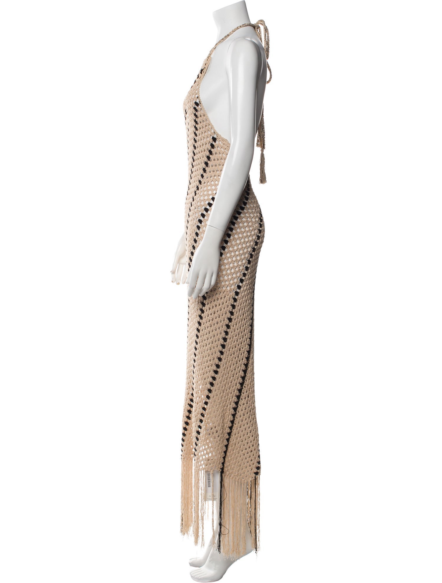 Nicholas Striped Midi Length Dress