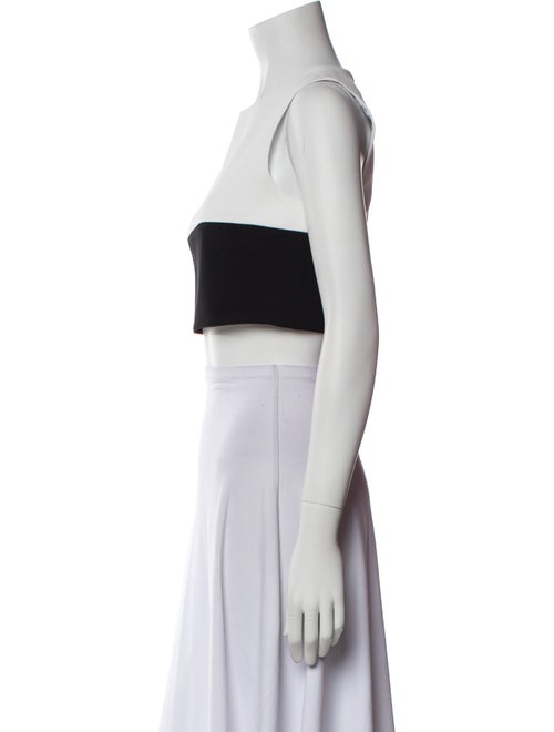 Nicholas Crew Neck Sleeveless Crop Top