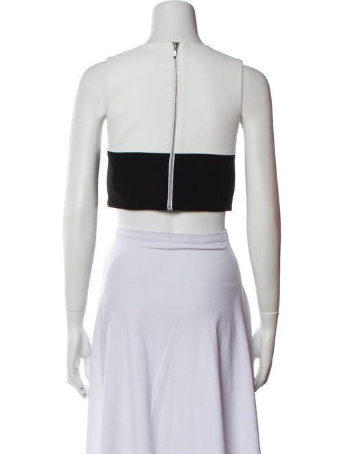 Nicholas Crew Neck Sleeveless Crop Top