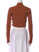 Nicholas Mock Neck Long Sleeve Crop Top