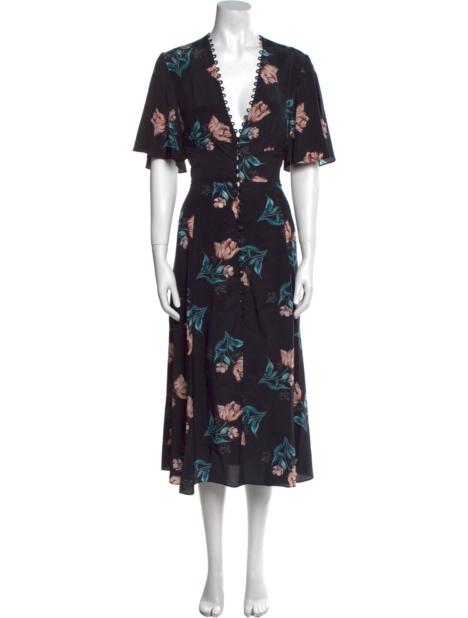 Nicholas Silk Midi Length Dress