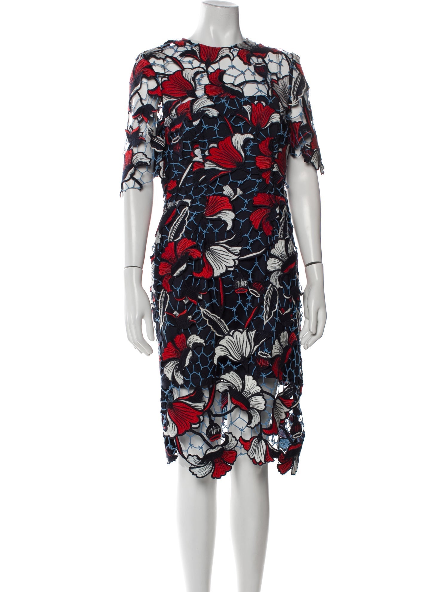 Nicholas Floral Print Knee-Length Dress