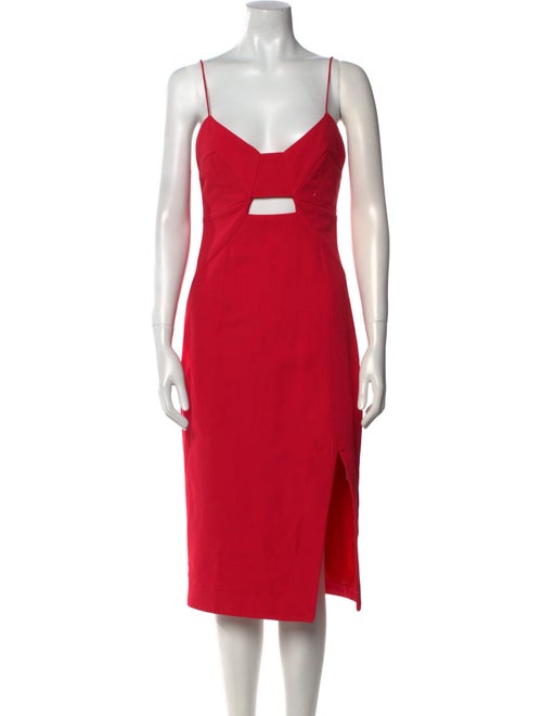 Nicholas V-Neck Midi Length Dress