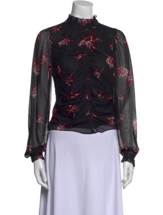 Nicholas Silk Floral Print Blouse