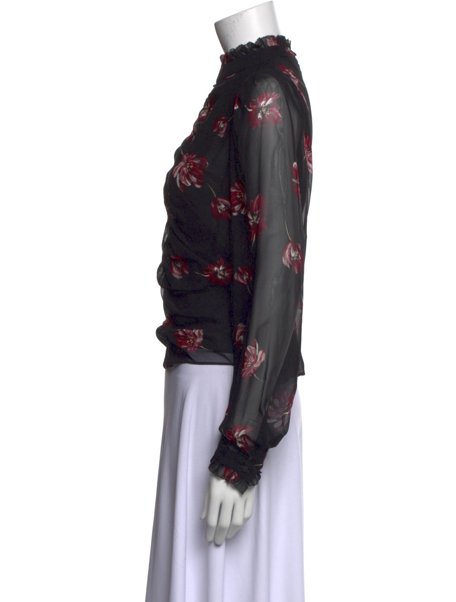 Nicholas Silk Floral Print Blouse