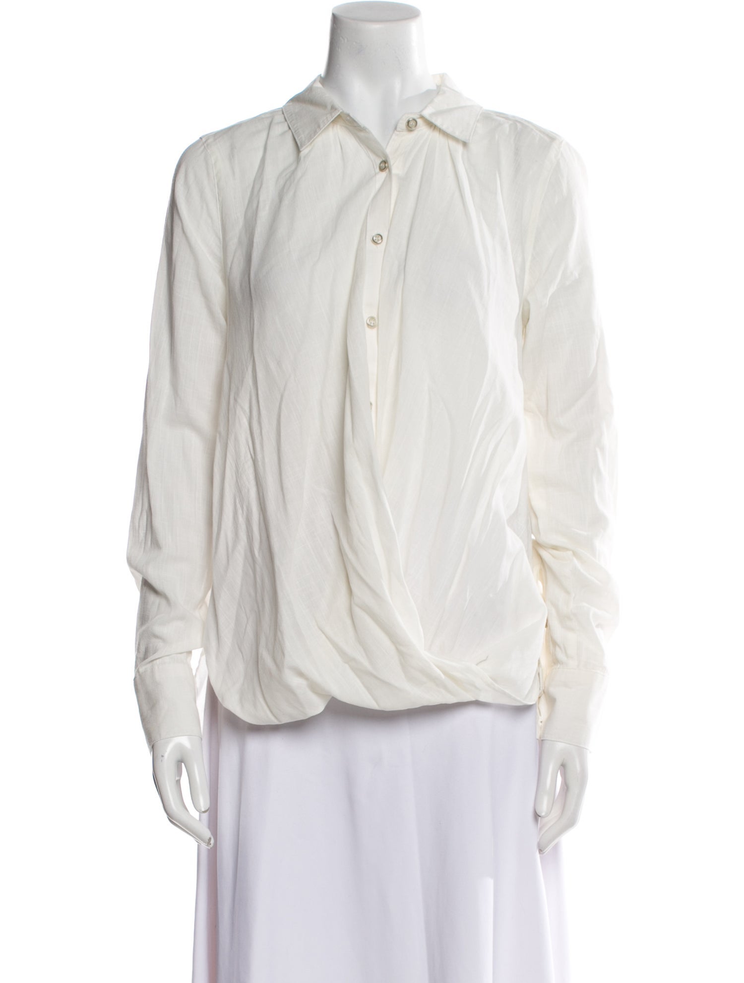 Nicholas Long Sleeve Button-Up Top