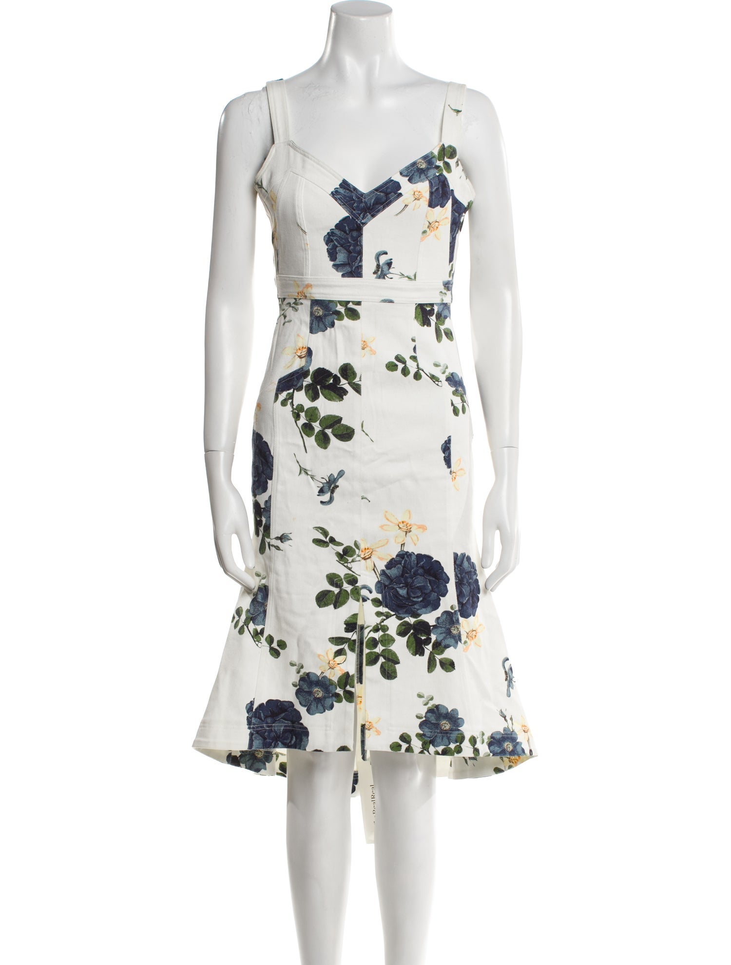 Nicholas Floral Print Midi Length Dress