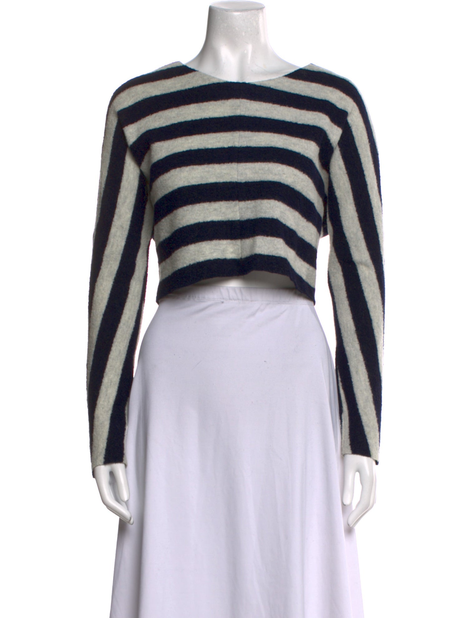 Nicholas Wool Striped Crop Top