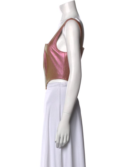 Nicholas Square Neckline Sleeveless Crop Top