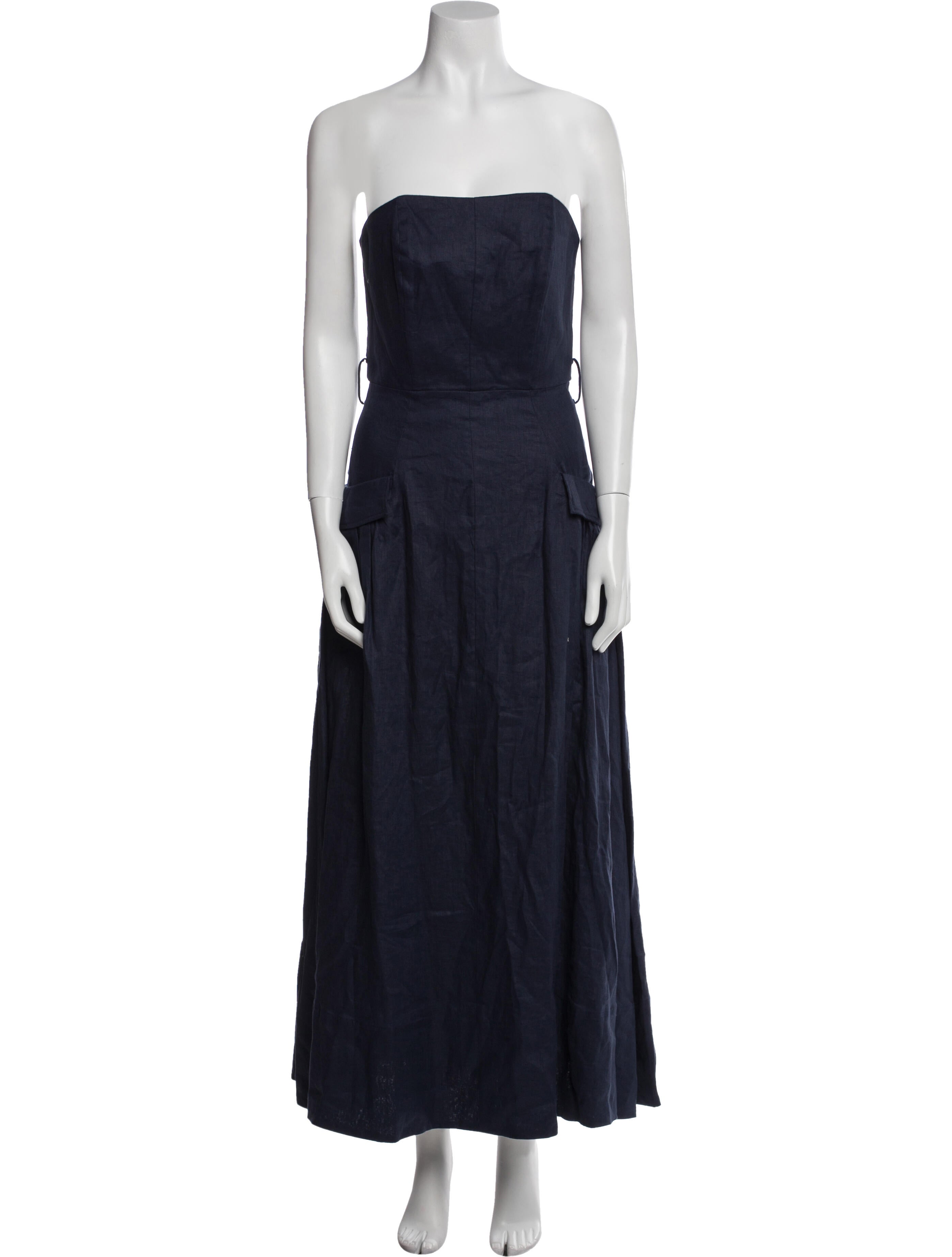 Nicholas Linen Midi Length Dress w/ Tags