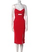Nicholas V-Neck Knee-Length Dress