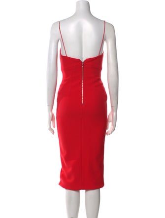 Nicholas V-Neck Knee-Length Dress