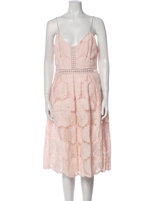 Nicholas V-Neck Knee-Length Dress