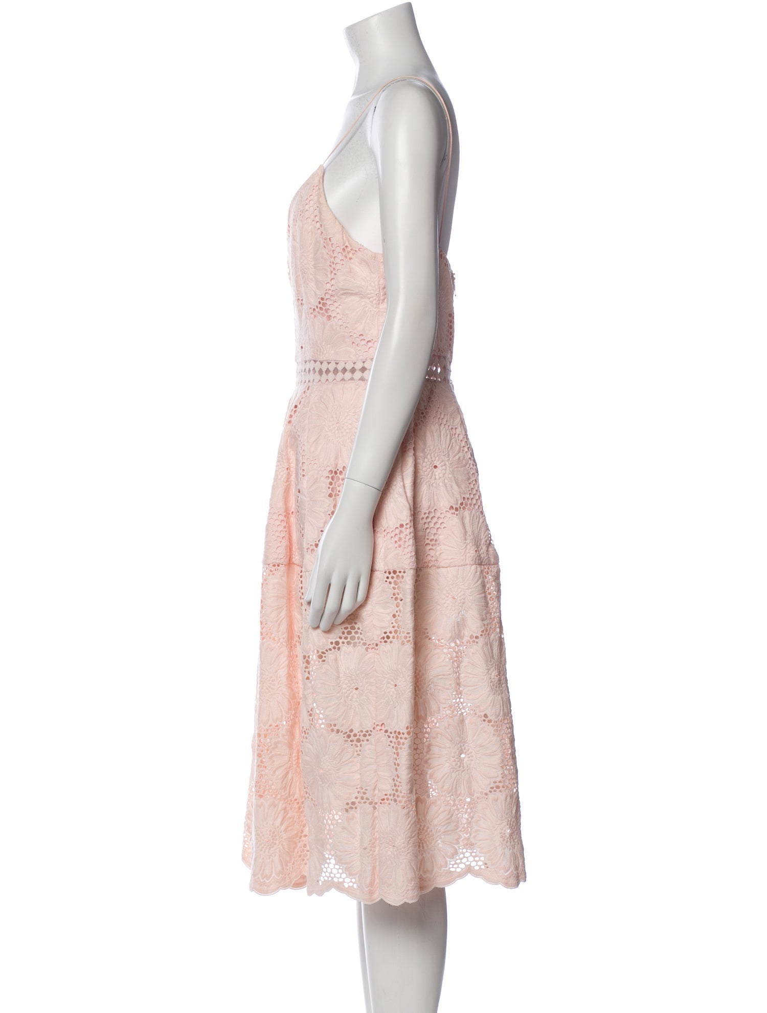 Nicholas V-Neck Knee-Length Dress