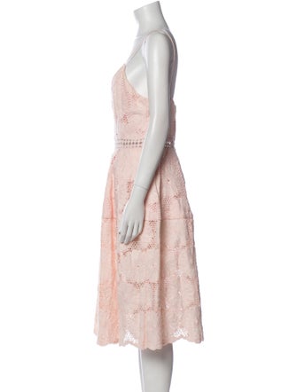 Nicholas V-Neck Knee-Length Dress