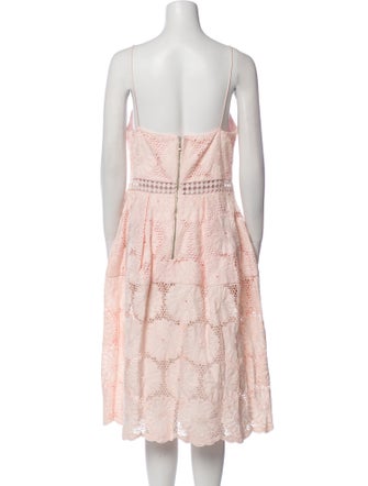 Nicholas V-Neck Knee-Length Dress