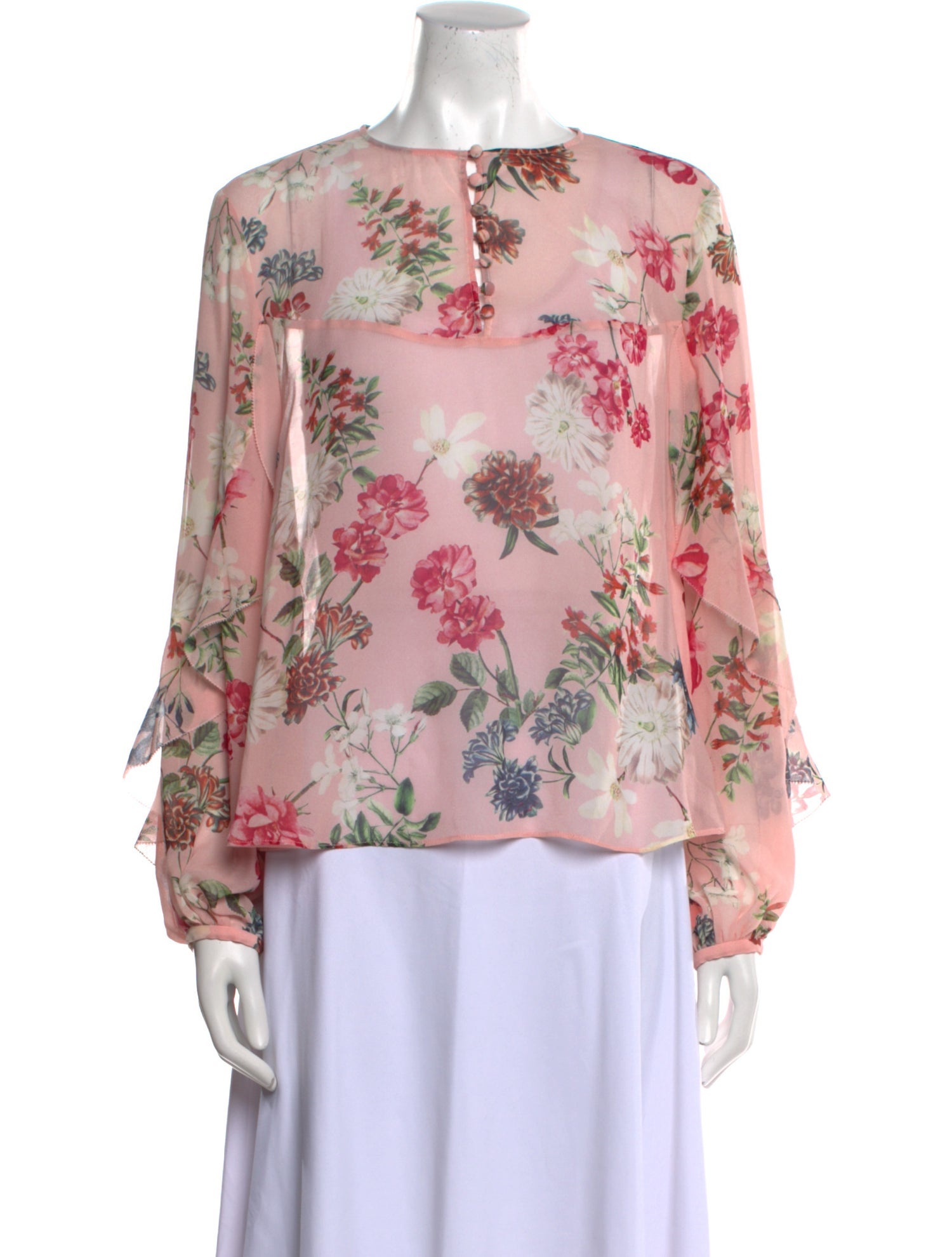 Nicholas Silk Floral Print Blouse