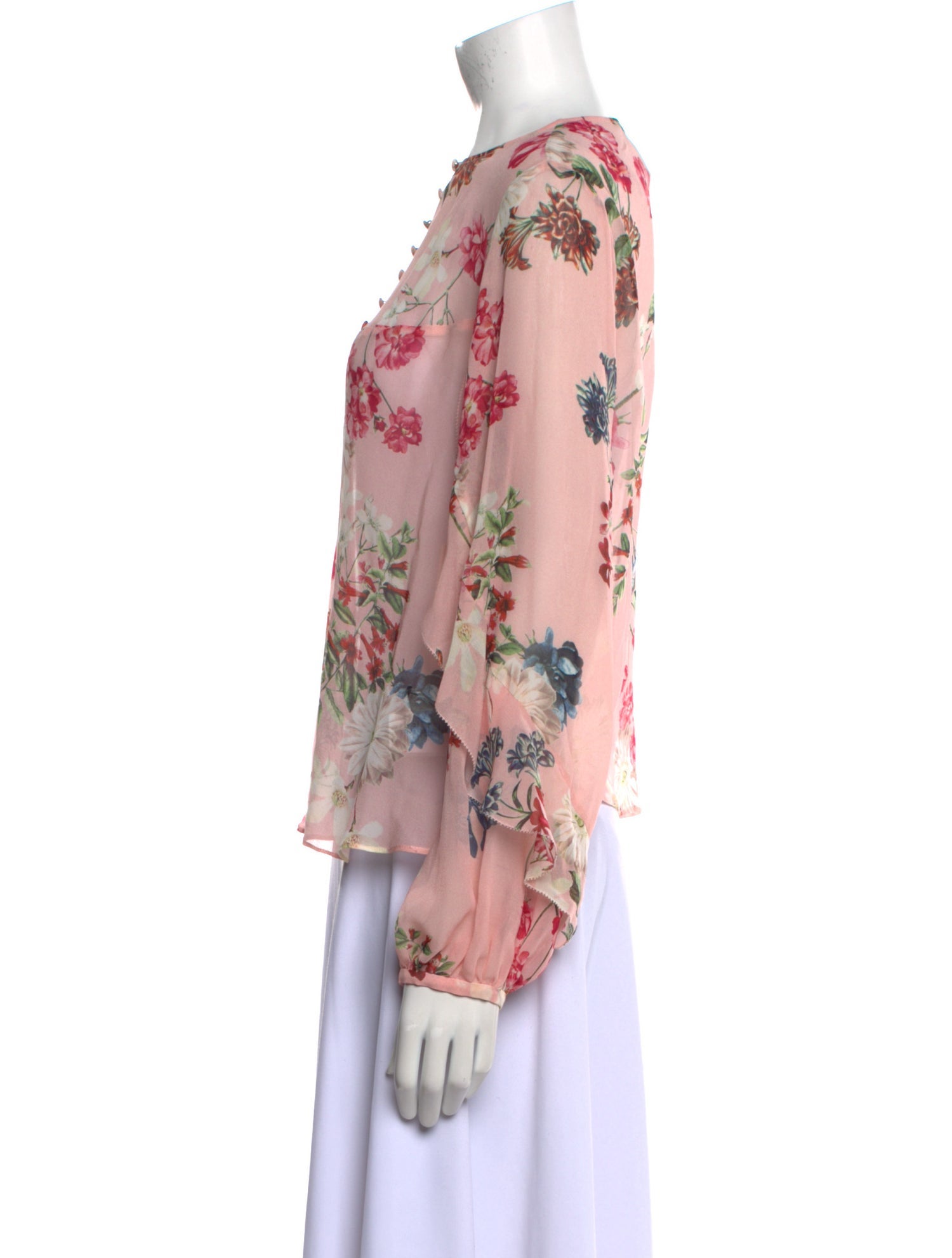 Nicholas Silk Floral Print Blouse