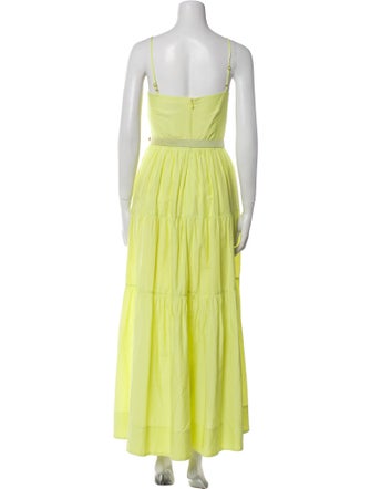 Nicholas Square Neckline Midi Length Dress