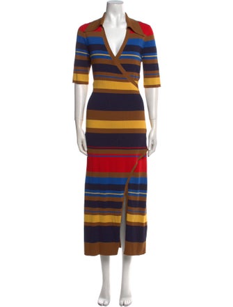 Nicholas Striped Long Dress