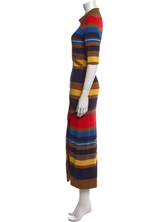 Nicholas Striped Long Dress