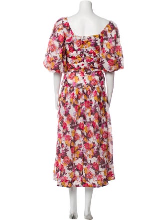 Nicholas Floral Print Long Dress